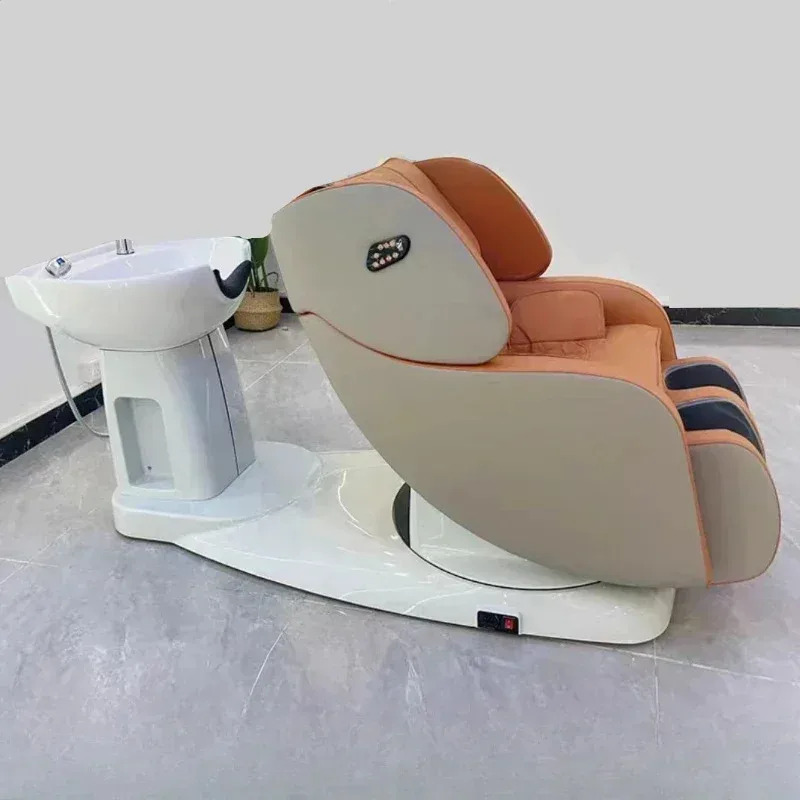Commercial Nail Printing Machine - เก้าอี้สระผมแบบญี่ปุ่นสำหรับสปา ร้านเสริมสวย นวดบำบัด พร้อมอ่างล้างผมปรับเอนได้