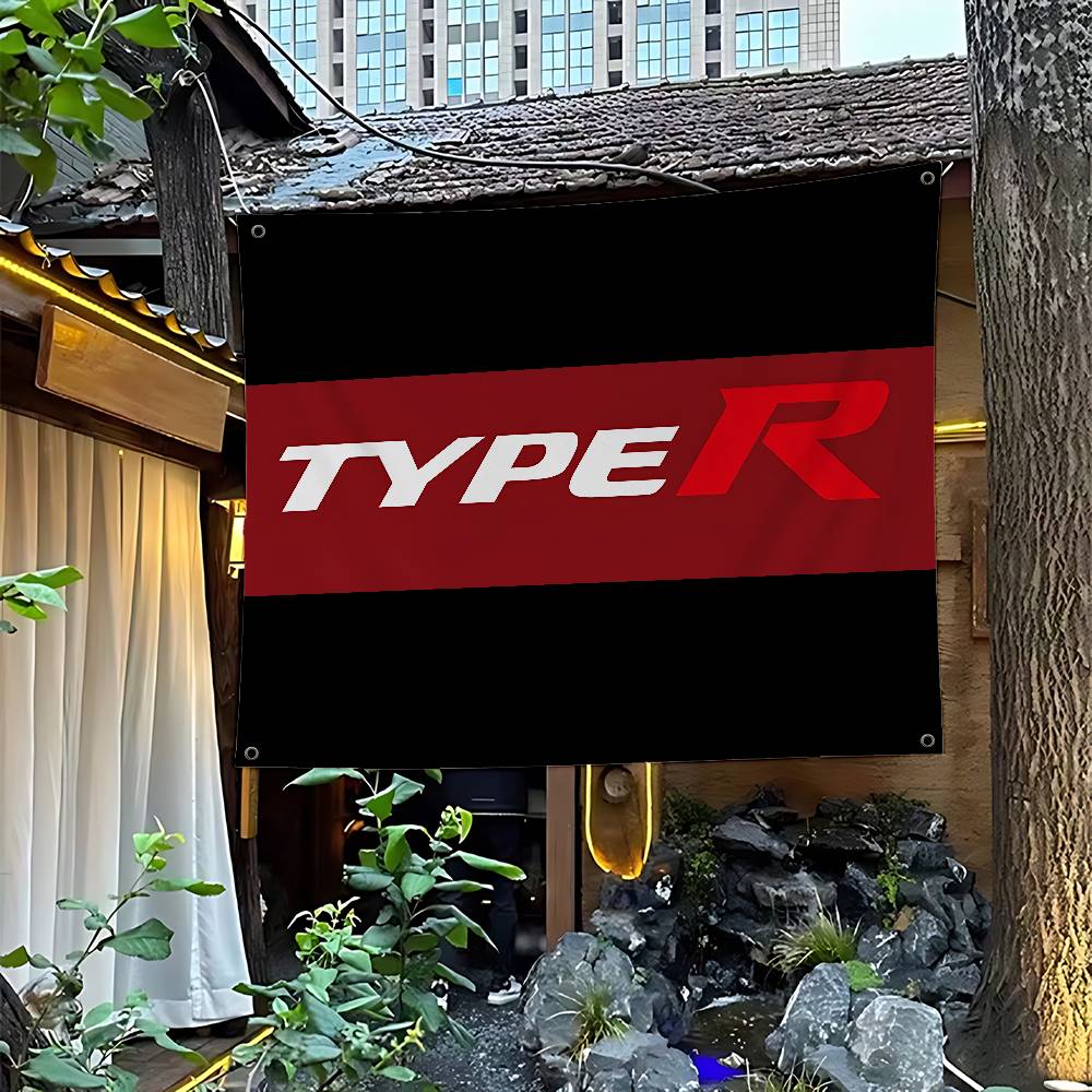 Commercial Printing Types - ธงโฆษณาเชิงพาณิชย์แบบพิมพ์ลายขั้นสูง T-Type Jdm R Street สำหรับงานปาร์ตี้ของบริษัท