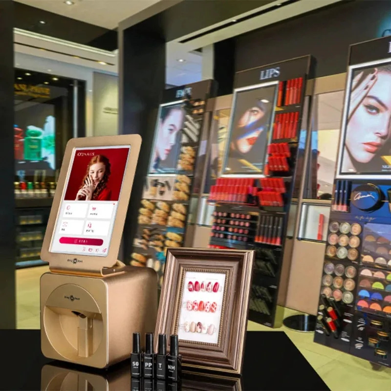 Commercial Nail Printing Machine - 3D เครื่องพิมพ์เล็บ Hostest 2025 เครื่องพิมพ์เล็บตั้งโต๊ะ O2nails