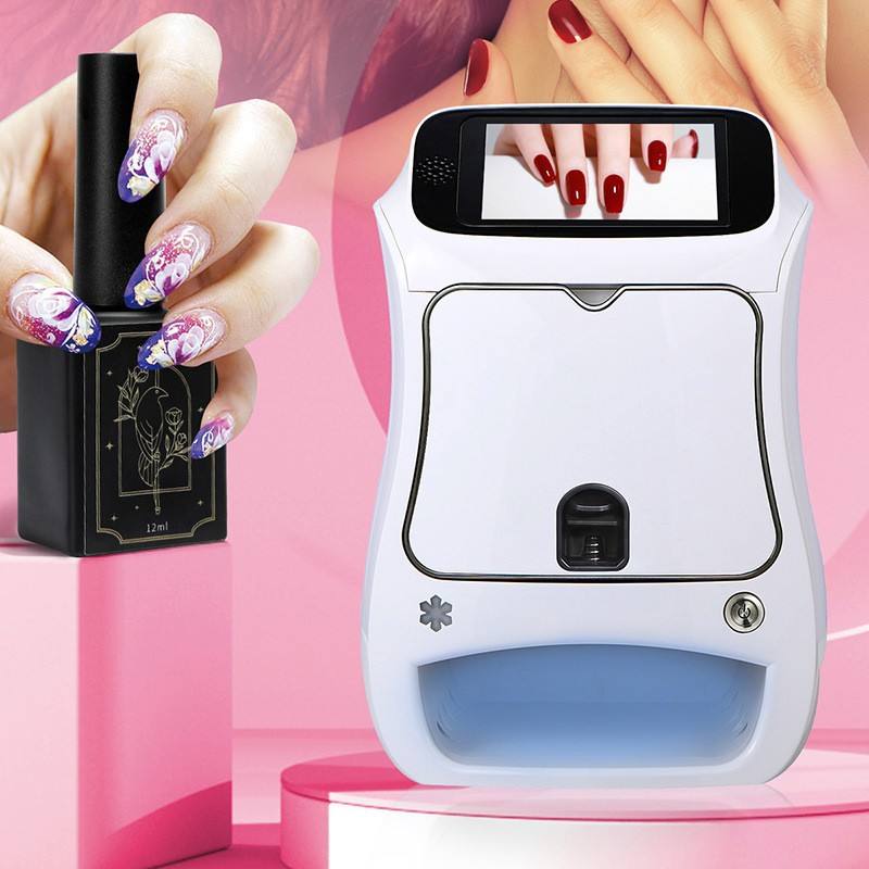 Commercial Nail Printing Machine - เครื่องพิมพ์เล็บดิจิตอล DIY อัตโนมัติอัจฉริยะหน้าจอสัมผัส AI เครื่องพิมพ์เล็บ 3D