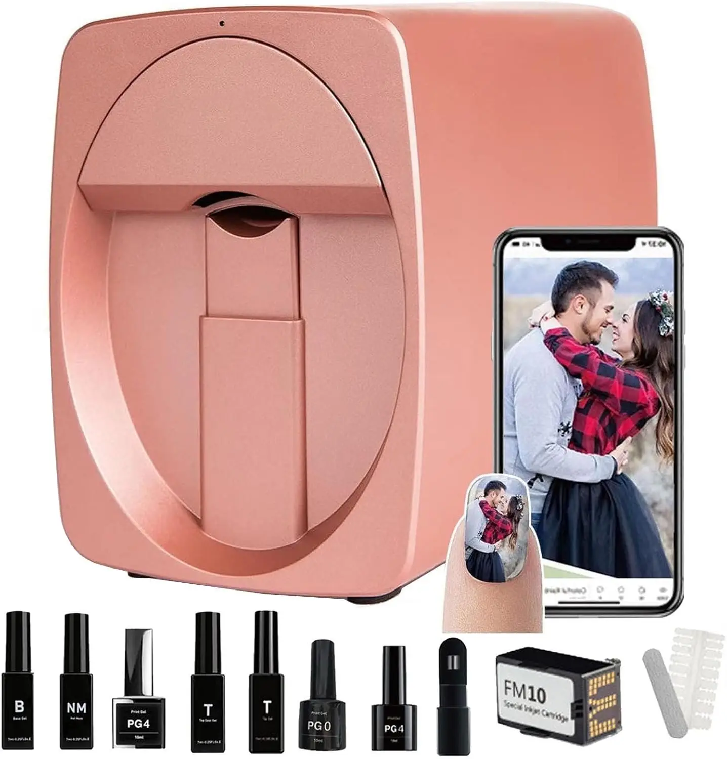 Commercial Nail Printing Machine - เครื่องพิมพ์เล็บ O2nails ชุดเครื่องพิมพ์เล็บ 3 มิติ สำหรับร้านทำเล็บและใช้ในบ้าน,
