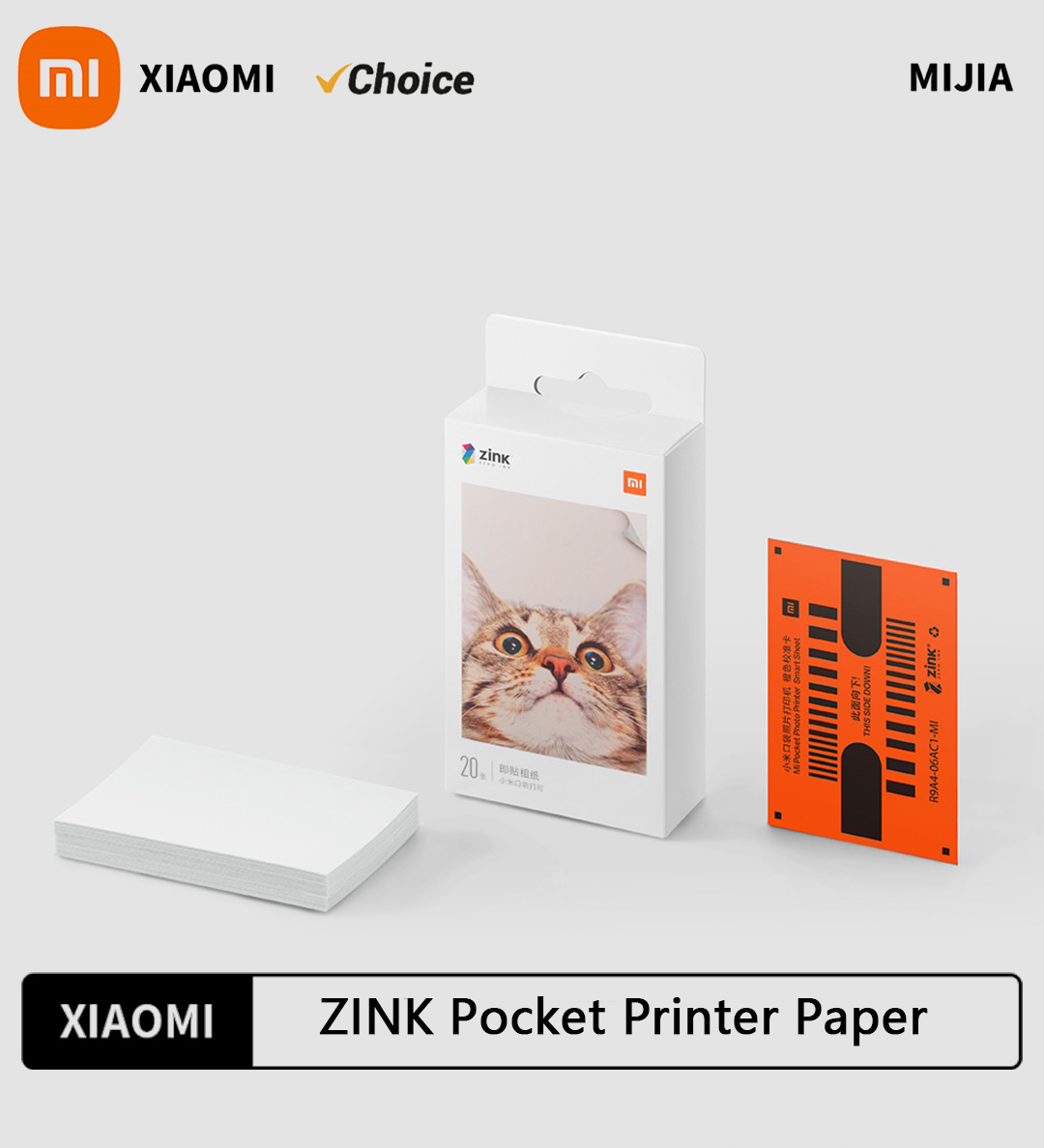 Commercial Printing Paper - กระดาษพิมพ์ภาพถ่ายแบบมีกาวในตัว Xiaomi ZINK Pocket Printer ของแท้