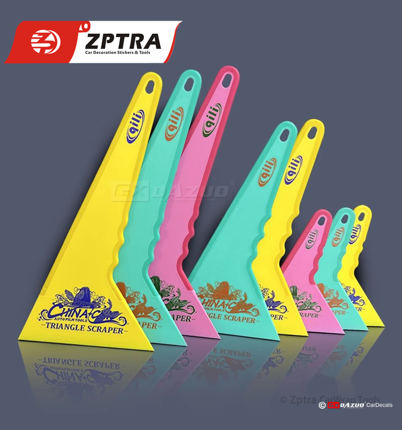 Screen Printing Squeegee - ชุดอุปกรณ์ติดฟิล์มกรองแสง 3 ชิ้น/ชุด พร้อมที่ขูดฟิล์มรูปสามเหลี่ยม คุณภาพสูง ที่ปาดฟิล์ม