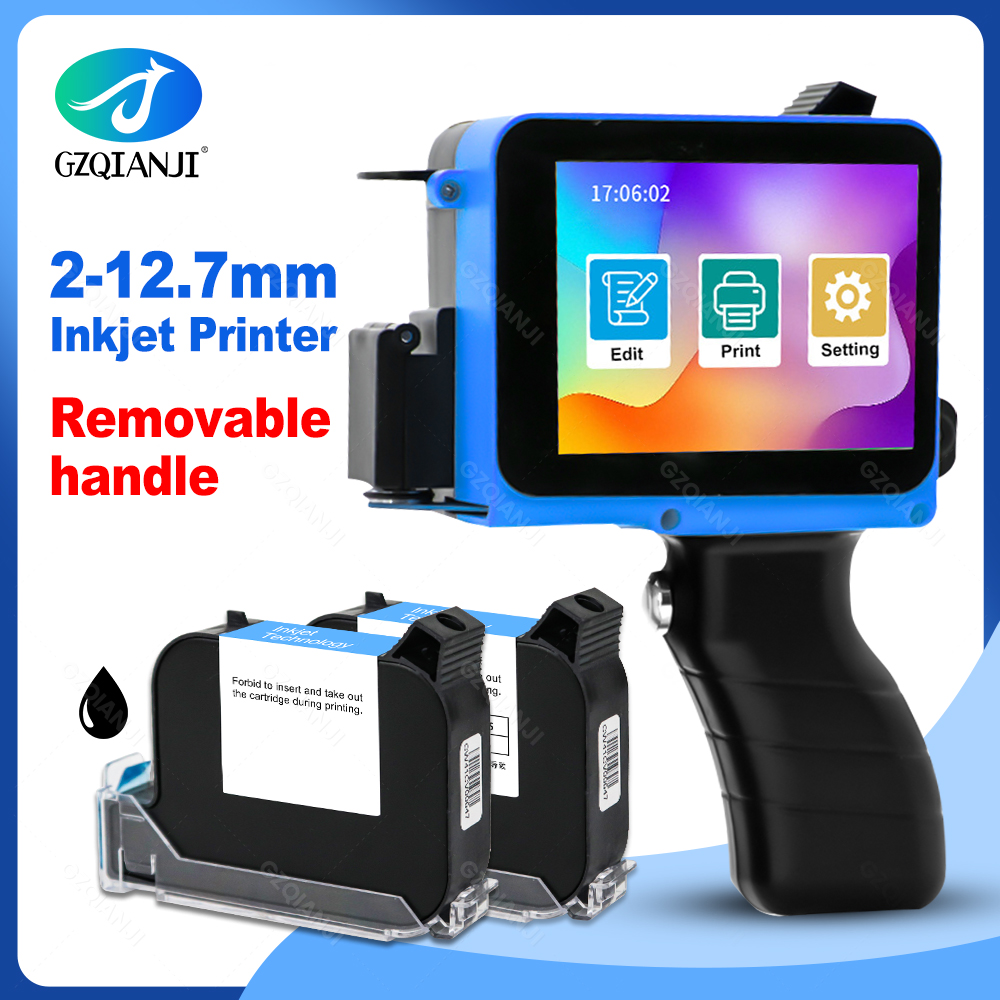 Commercial Fabric Printing Machine - เครื่องพิมพ์อิงค์เจ็ทแบบมือถือสำหรับฉลากขนาด 12.7 มม. ความละเอียด 600dpi ปรับได้หลายภาษา