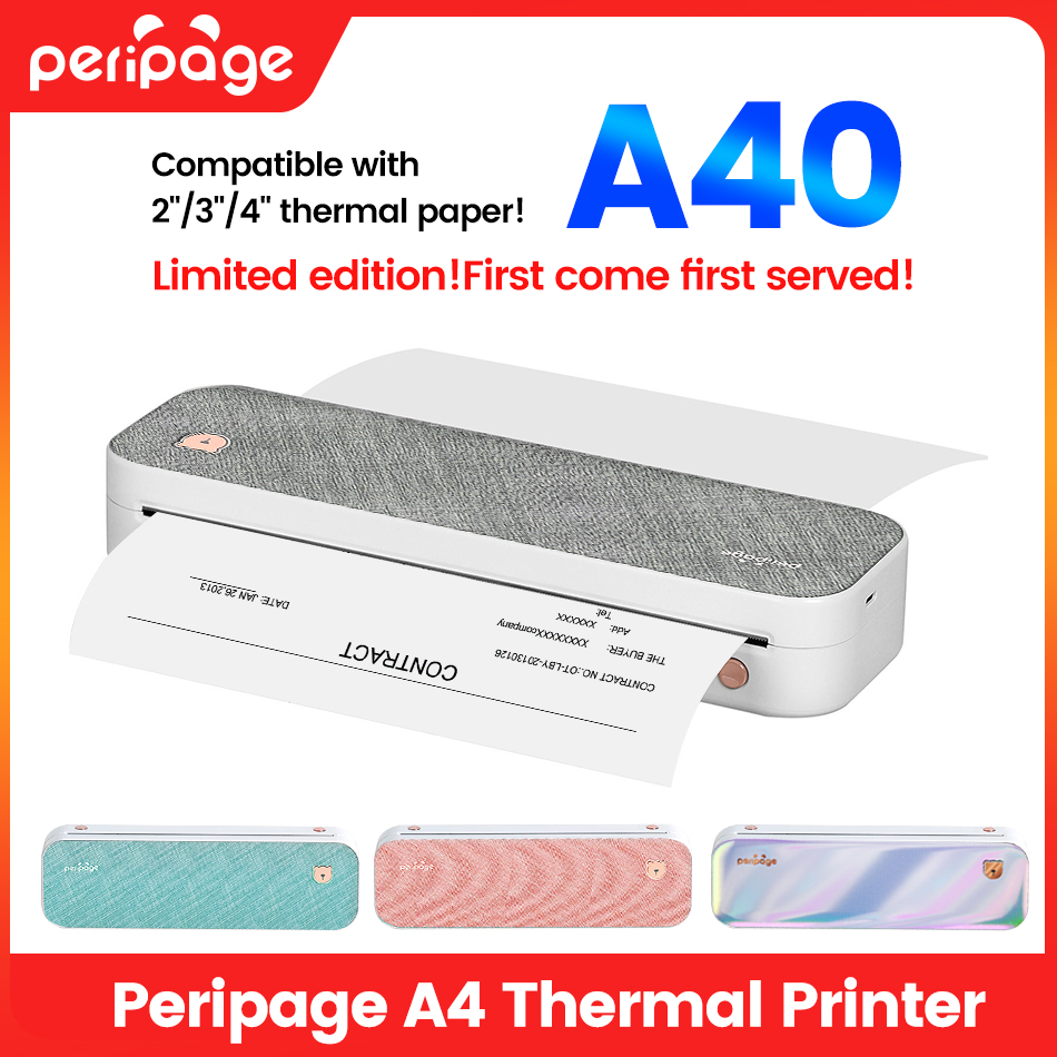 Commercial Printing Paper - Peripage A4 แบบพกพาเครื่องพิมพ์ Transfer กระดาษ Tattoo