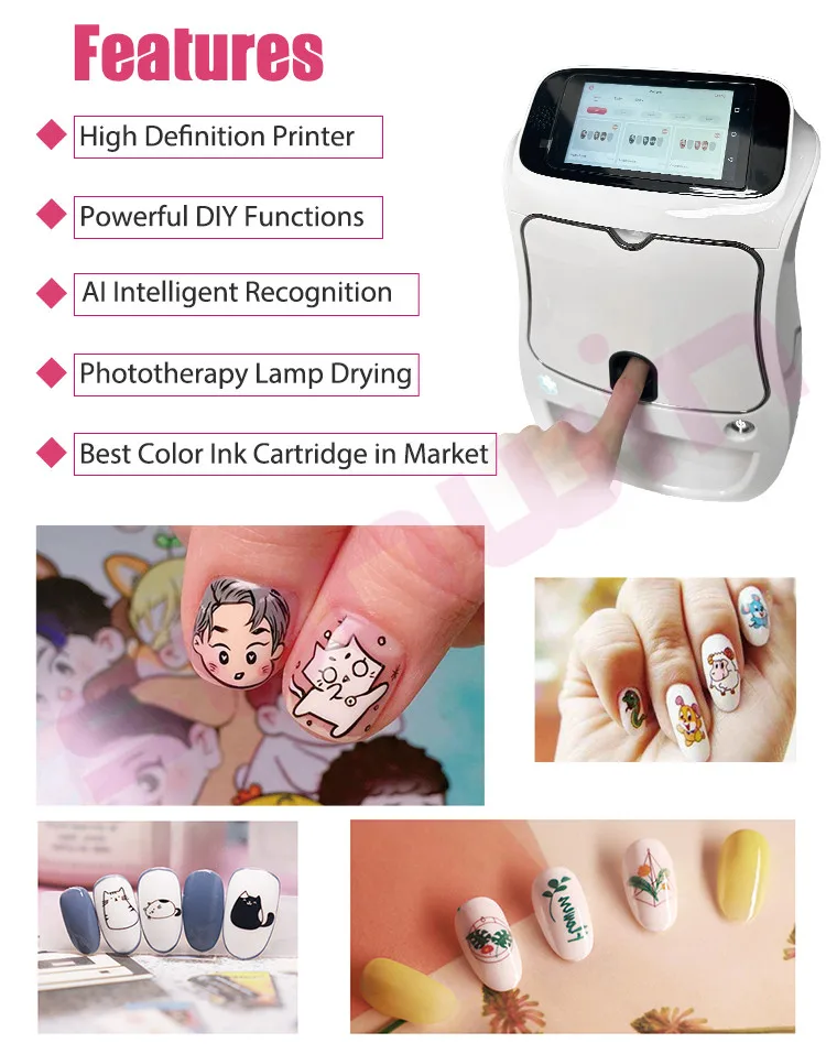 Commercial Printer - เครื่องพิมพ์ลายเล็บอัตโนมัติ AI 3D รุ่น SW-NA03 -