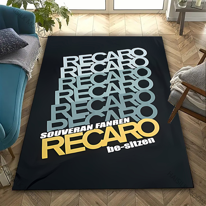 Commercial Printing Logo - 13 รูปแบบ R-Recaro โลโก้รูปแบบพิมพ์พรมสําหรับห้องนั่งเล่น,ห้องนอน,สํานักงาน,พื้นที่ขนาดใหญ่, พรมกันคราบ,Stylish ของขวัญ