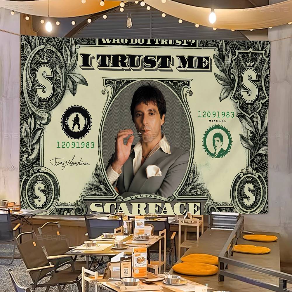 Commercial Printing Companies Usa - ธงโฆษณาเชิงพาณิชย์แบบพิมพ์ลาย Retro S-Scarface สำหรับงานปาร์ตี้บริษัท