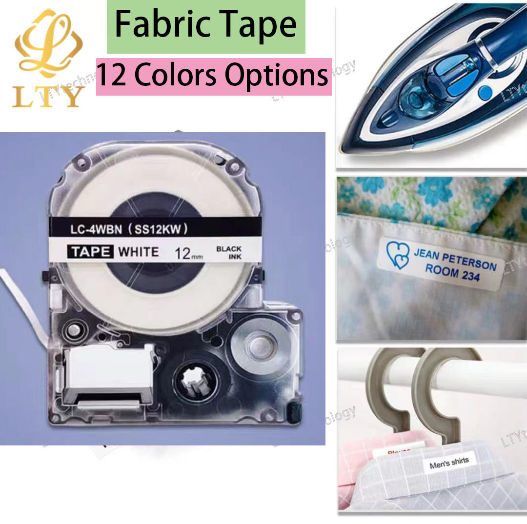 Commercial Fabric Printing Machine - 12มม.ผ้าเหล็กบนเทปป้ายสำหรับ Epson KingJim SF12K LK-5PBQ LK-4WLQ
