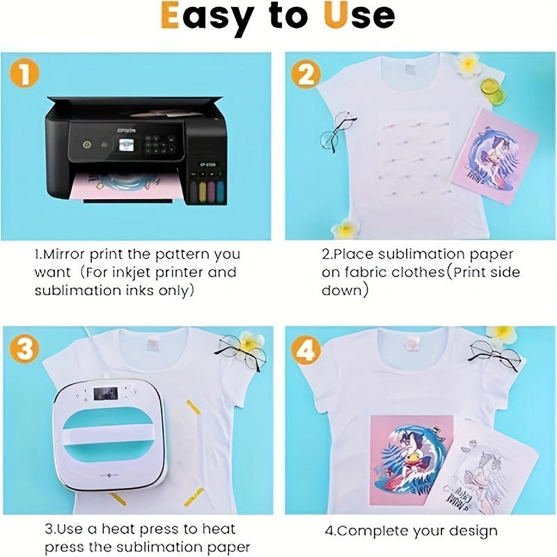 กระดาษซับลิเมชั่น A4 100 แผ่น  - Commercial Fabric Printing Machine บทวิจารณ์และราคา