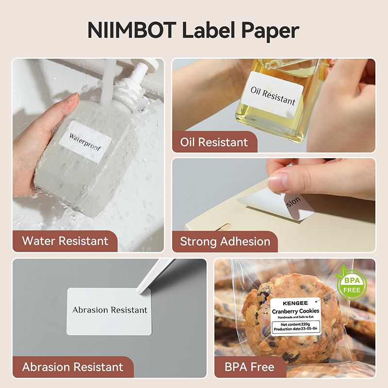Niimbot 1/3/10 ม้วนสีขาวป้ายคว - Commercial Printing Types บทวิจารณ์และราคา