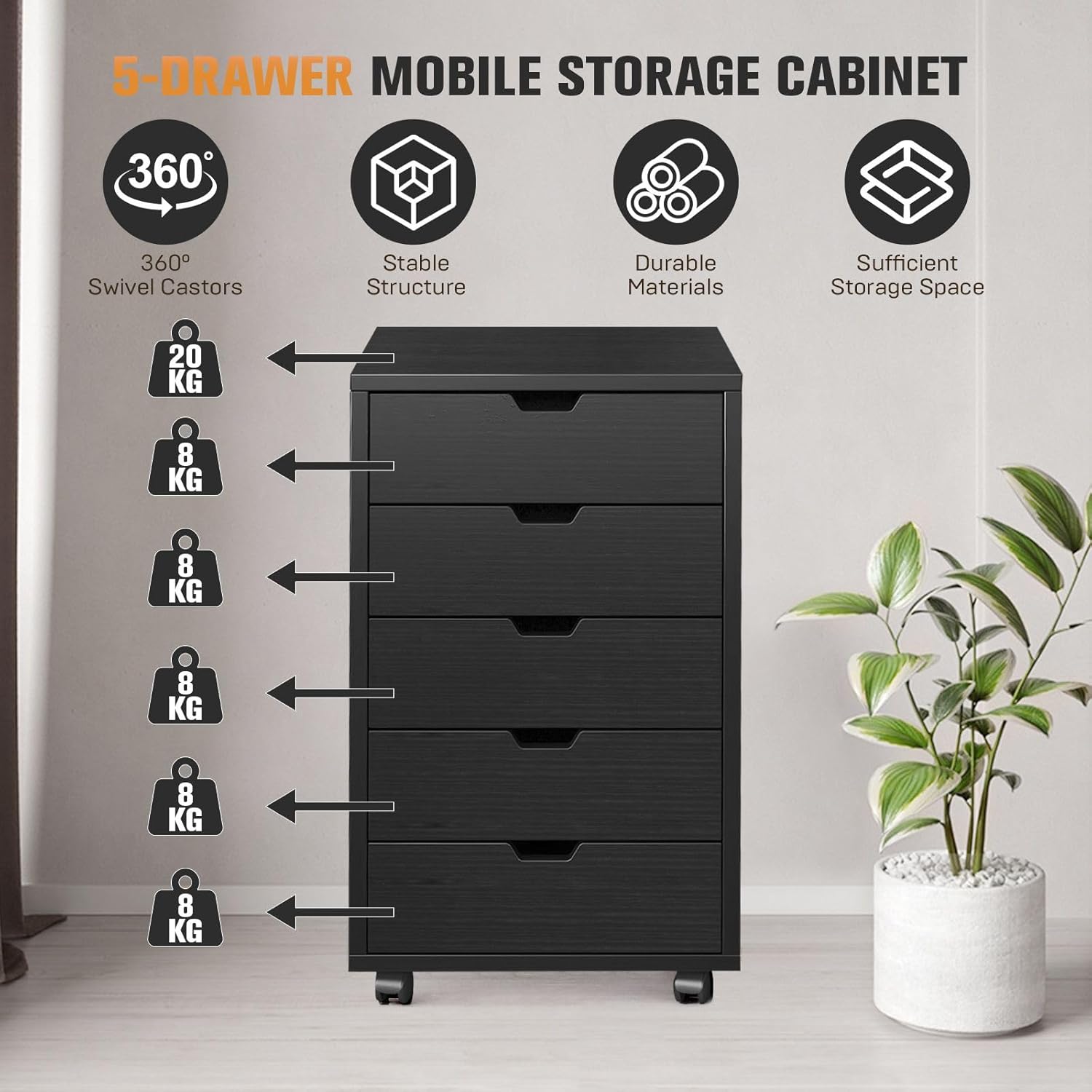 ตู้เก็บเอกสาร 5 ลิ้นชัก แบบเคล - Commercial Printer บทวิจารณ์และราคา
