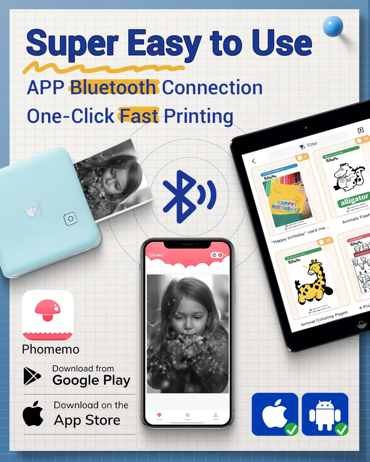 Phomemo เครื่องพิมพ์แบบพกพาขนา - Commercial Printing Paper บทวิจารณ์และราคา