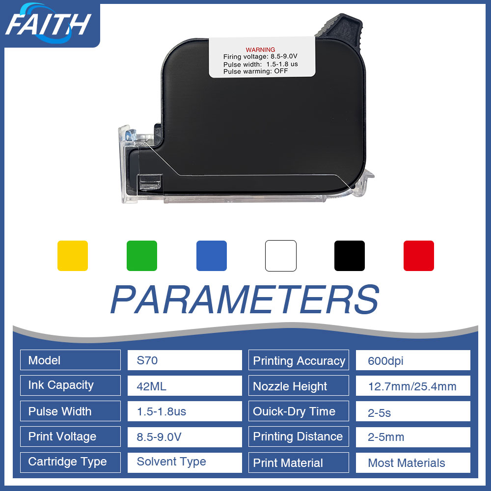Faith 6 ชิ้นตลับหมึกเครื่องพิม - Eco Solvent Ink Cartridge บทวิจารณ์และราคา