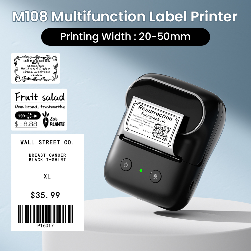 เครื่องพิมพ์ฉลากพกพา Phomemo M - Commercial Printing Types บทวิจารณ์และราคา