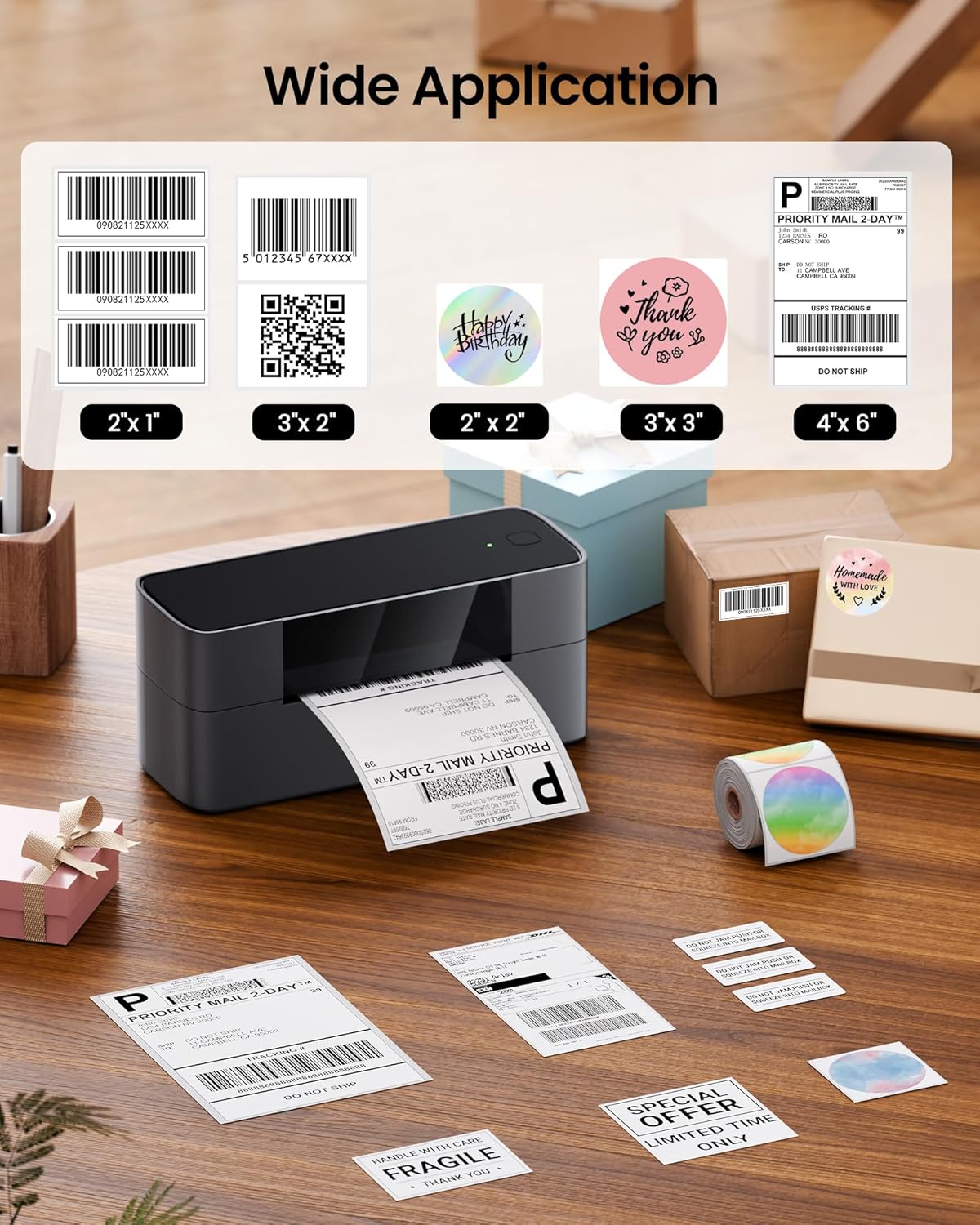 เครื่องพิมพ์ฉลากขนส่ง Markfiel - Commercial Printing Types บทวิจารณ์และราคา